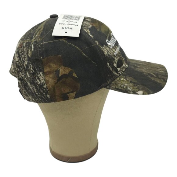 Mossy Oak Break Up Camo Flex Strap Cap Hat Sun Chemical Trucker Baseball Hunting - Picture 10 of 14